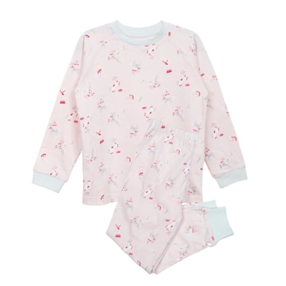 New‎ Girl's Long Sleeve Organic PJ set - Picture 4 of 5